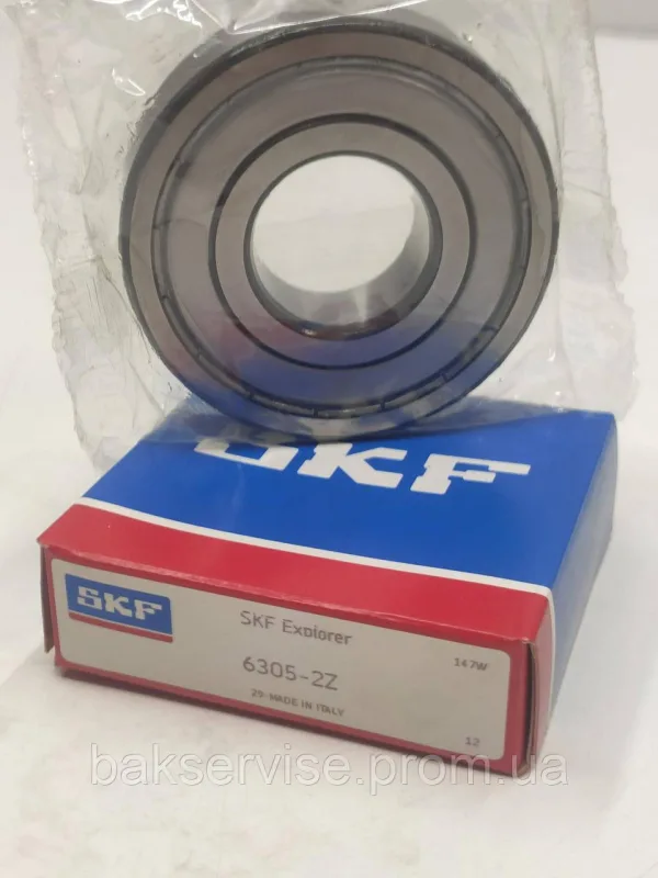 Підшипник SKF 6305-2Z ITALY у коробці, изображение 1