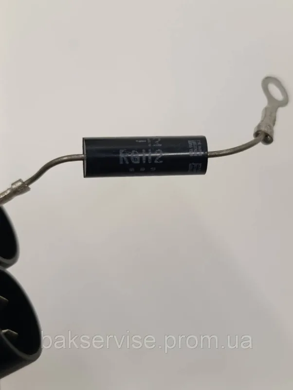 Конденсатор високовольтний мікрохвильової CH85-21090  0.90 mf 2100v Б/У БЕЗ ДІОДА, (2 фішки 4 мм), изображение 3