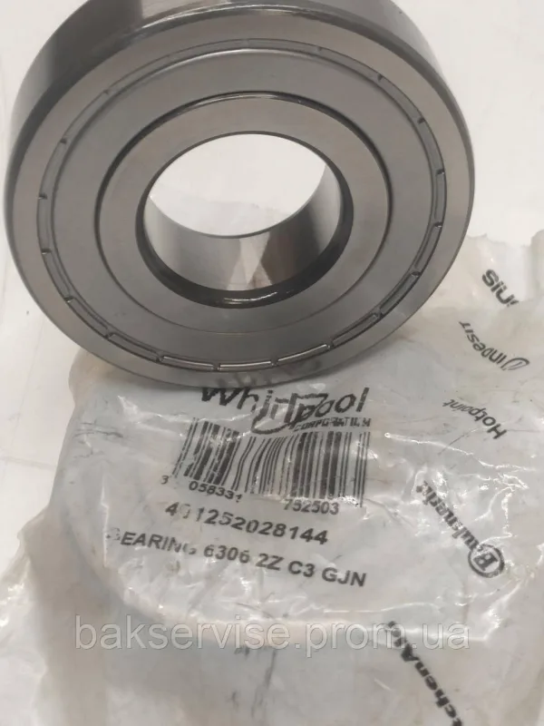 Підшипник пральної машини SKF 6306-2Z BG в упаковці, зображення 1