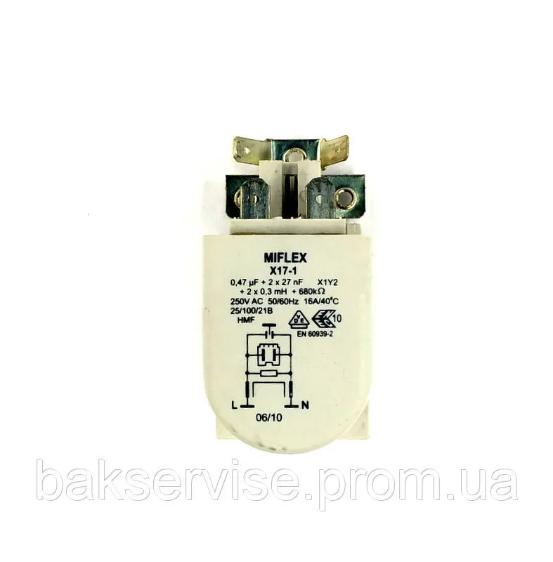 Фільтр мережевий пральної машини MIFLEX X17-1 Б. У, изображение 2