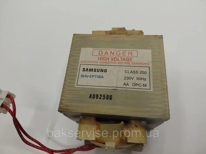 Трансформатор для мікрохвильової печі Samsung DE26-00160A SHV-EPT06A Original Б/У, изображение 2