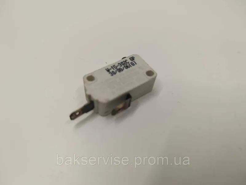 Мікровимикач універсальний для мікрохвильової печі W-15-302C Б/У, изображение 5