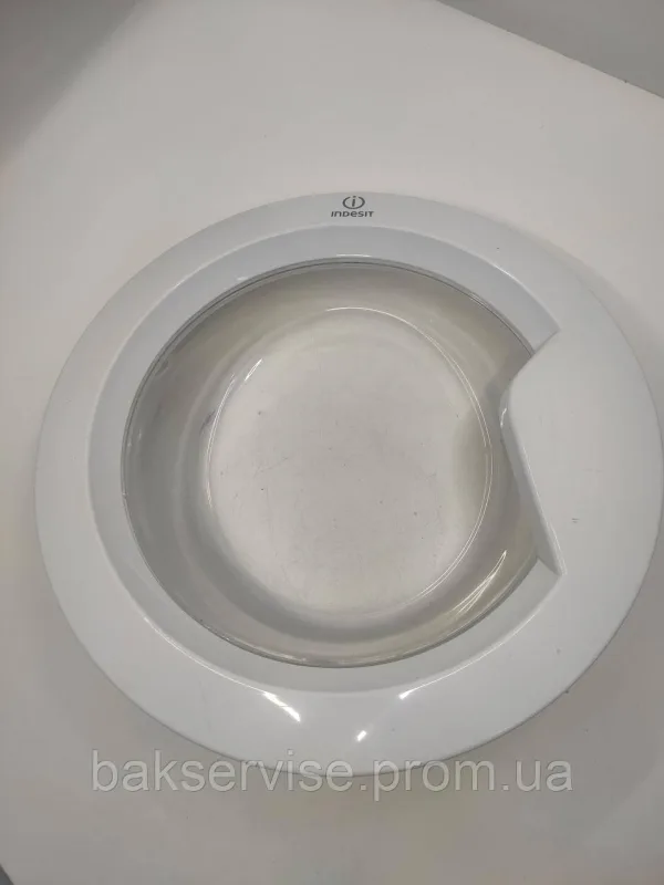 Дверки(люк) для пральної машини Indesit 230010039 (БЕЗ ЗАВІСИ)  Б/У, изображение 1
