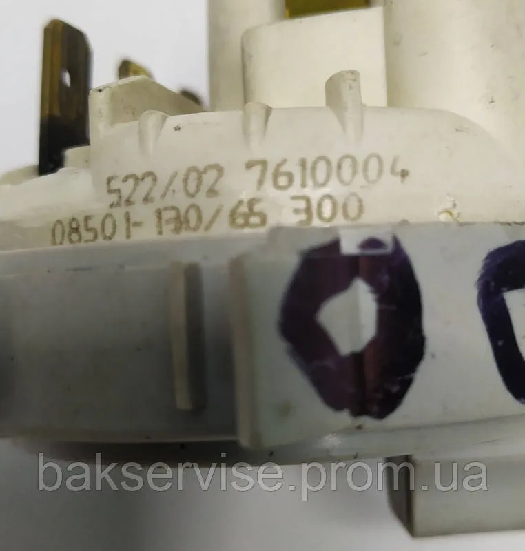 Пресостат (датчик рівня води) для пральної машини Ardo 7610004 Б/У, изображение 3