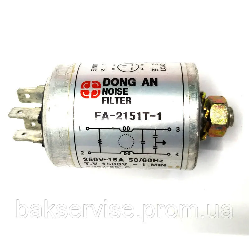 Фільтр мережевий пральної машини Bosch Код 00623842 Б. У, зображення 2