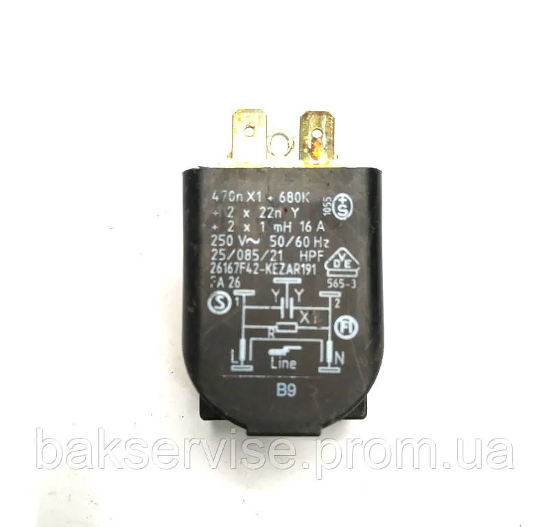 Фільтр мережевий пральної машини Bosch Код 00623842 Б. У, зображення 4