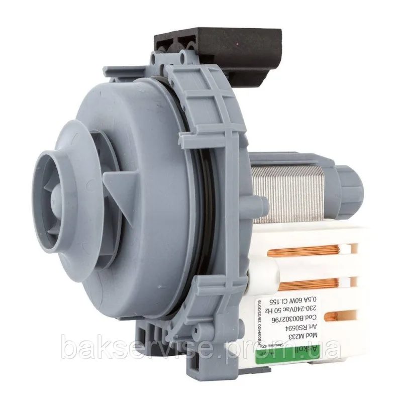 Насос з мокрим теном для посудомийних машин Ariston C00302796, изображение 2