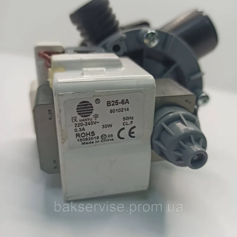 НАСОС W10476931 З КОРПУСОМ B25-6A В ЗБОРІ СУМІСНИЙ З WHIRLPOOL 480111100786 ДЛЯ ПРАЛЬНОЇ МАШИНИ, изображение 3