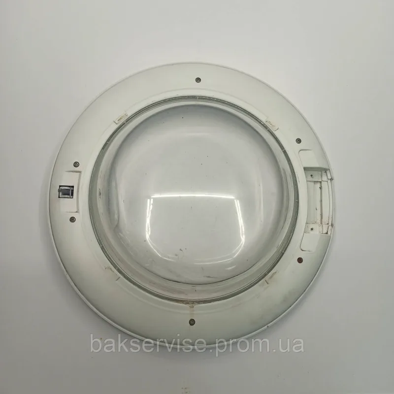 Дверцята (люк) для пральної машини Indesit 482000022681 без завіші Б.У, изображение 2