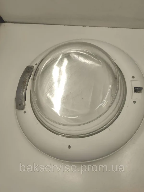 Дверцята (люк) для пральної машини Indesit 482000022681 без завіші Б.У, изображение 8