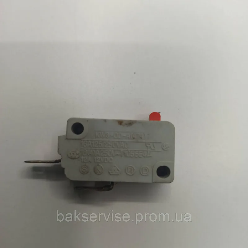 Мікровимикач для НВЧ-печі код:T1055E4 16A 125/250VAC 12VDC Б/У, зображення 1