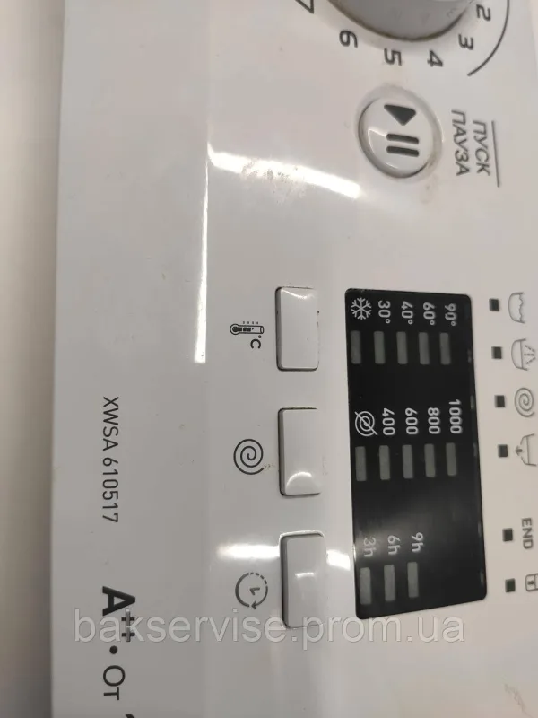 Плата управління до пральної машини Indesit  XWSA 610517 Б/У, зображення 5