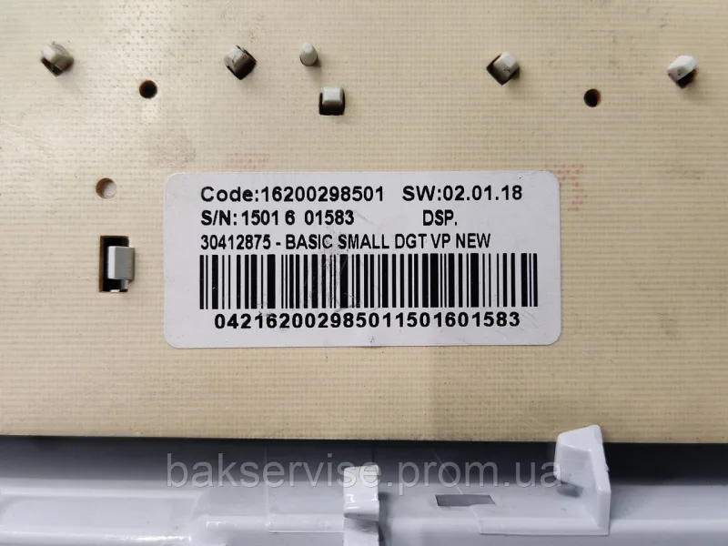 Плата індикації в корпусі для пральної машини Ariston Indesit С00299782 Code 16200298501 IWSD61051, зображення 3