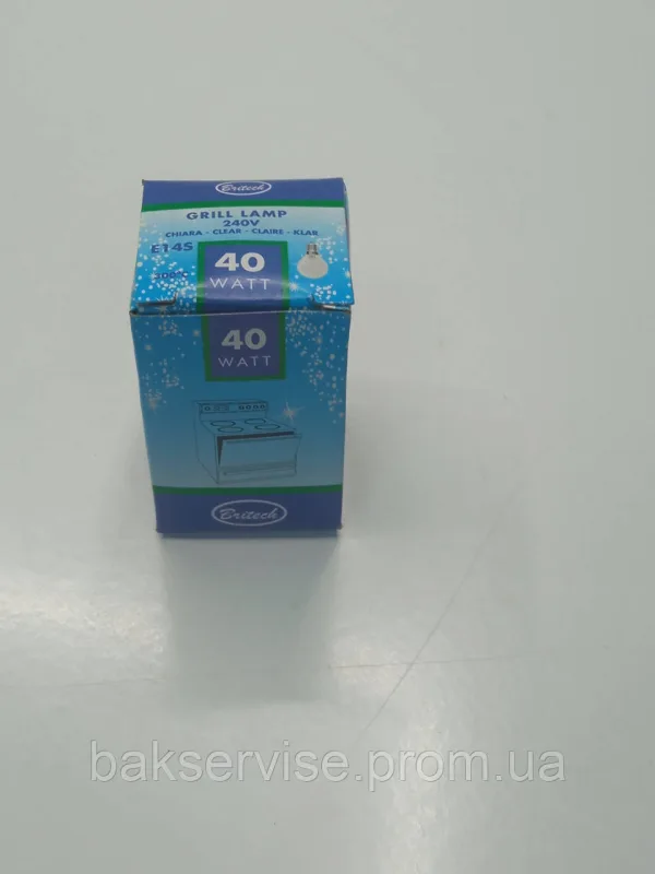 Лампочка для духовки 40W 230-240V E14S 300°C, изображение 3