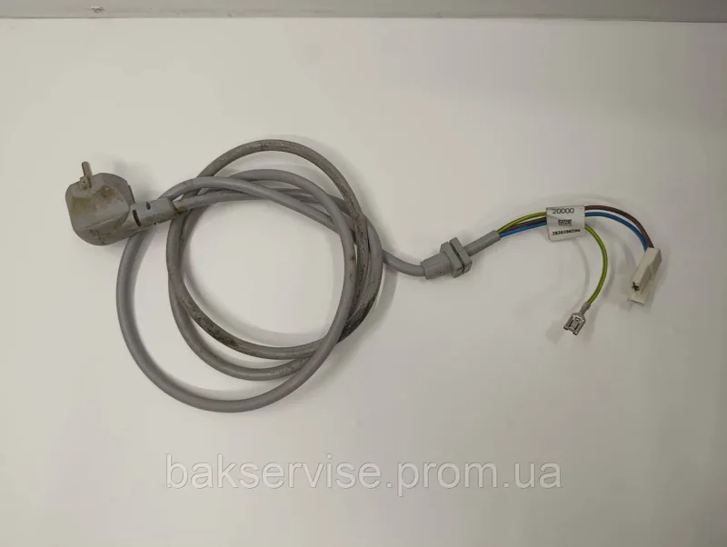 Мережевий шнур для пральної машини Bosch Siemens, Beko, ATLANT 2836390200 Б/У, изображение 1