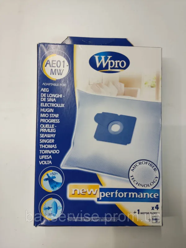 МІШОК ДЛЯ ПІЛОСОСУ WPRO AE01-MW (481281718608), зображення 1