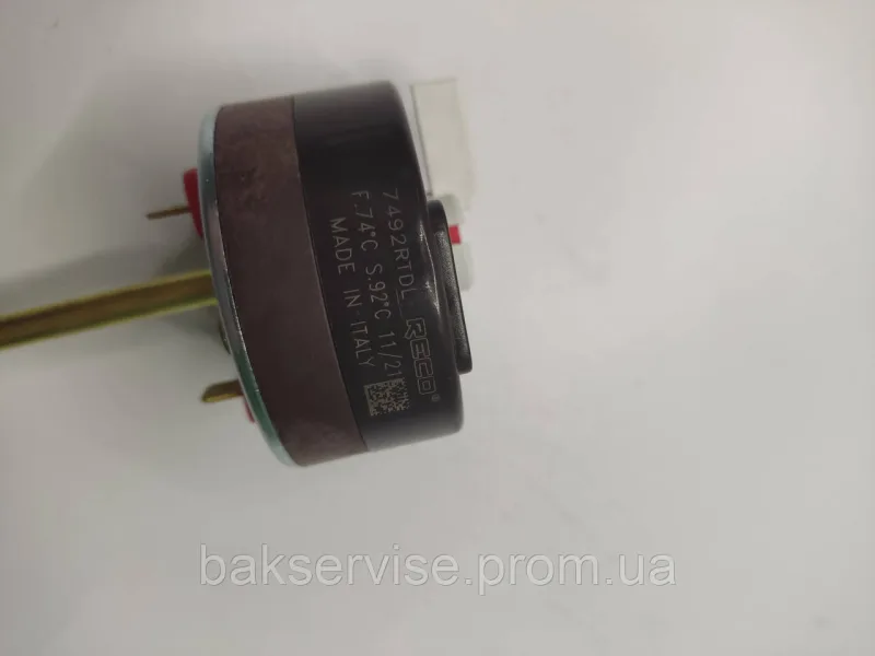 ТЕРМОРЕГУЛЯТОР ДЛЯ БОЙЛЕРА RECO RTD 7492 20A, 30-80°C З ТЕРМОЗАХИСТОМ (БІЛИЙ ПРАПОРЕЦЬ), изображение 3