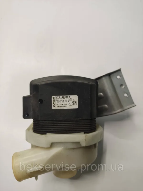 1762650100 Beko 1762650500 Двигун циркуляційної помпи BLD375P8L15Y для посудомийної машини, зображення 1