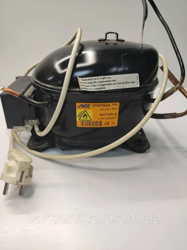 Компресор R600A HYK70AA 6,64 см3 LBP 230 В 1/8 л. з ACC Electrolux 692076, изображение 1