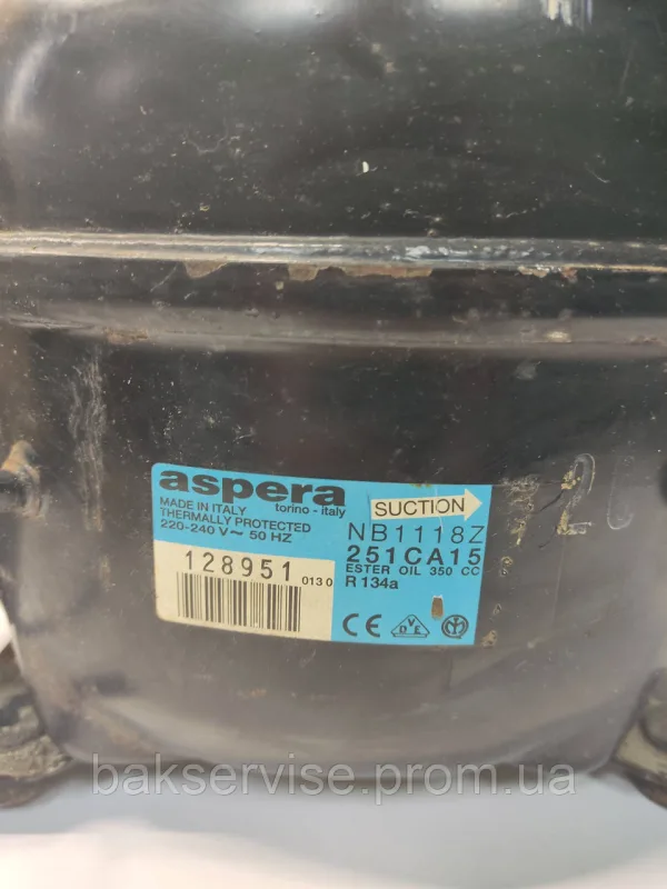Компресор Embraco Aspera NB1118Z, 251CA15, изображение 3