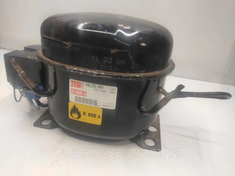 Компресор до холодильника ZEM HL 50AH R600A Б/У, изображение 1