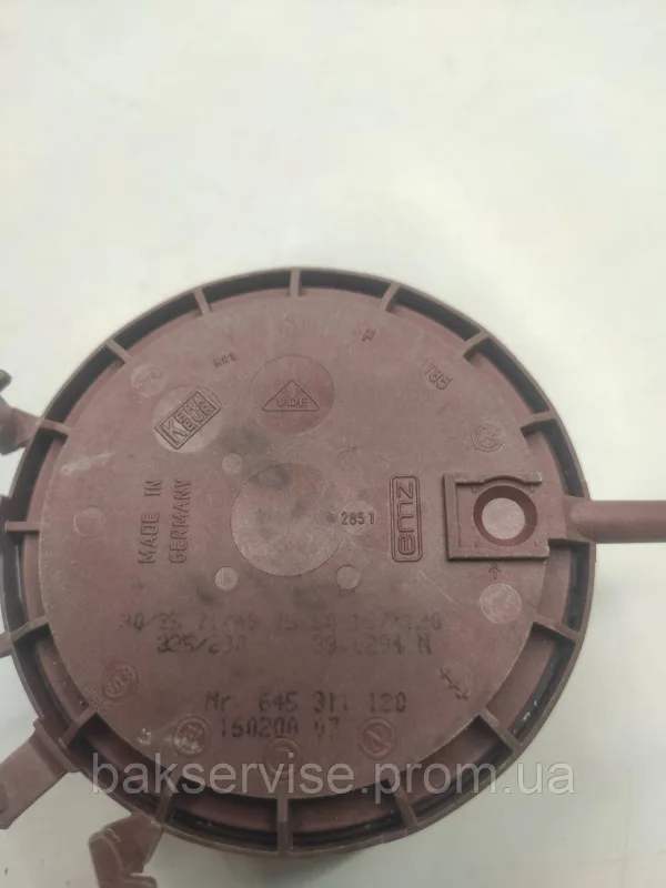 Прессостат (датчик рівня води) для пральної машини AEG 645311120 Б/У, изображение 6