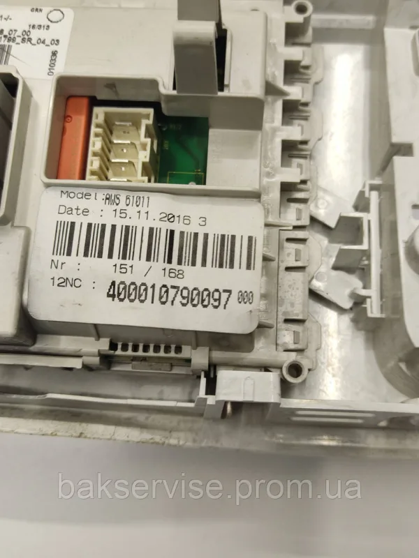 Модуль індикації для пральної машини 461971428481 Whirlpool AWS 61011 Модуль управления W10438460/C, зображення 3