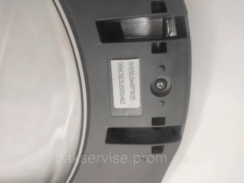 Дверка (люк) до пральної машинки Samsung WW90J5446FW/ZE Б/У (без завіси), изображение 3