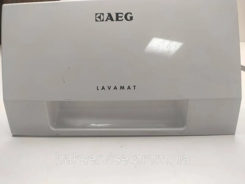 Панель (передня)  порошкоприймача для ПРАЛЬНОЇ МАШИНИ  AEG 132760800  Б/У, изображение 1