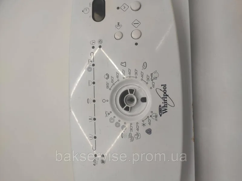 Передня панель управління до пральної машини  Whirlpool AWE 7615/2, 7515/1 Б/У, изображение 5
