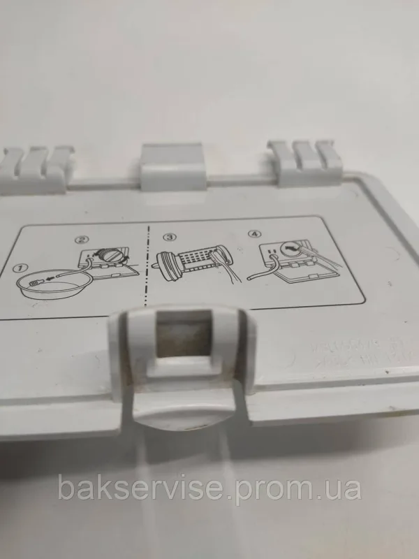Лючок(кришка) фільтра до пральної машини LG F4WV910P2  Б/У, изображение 5