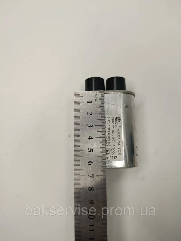 Конденсатор високовольтний мікрохвильової CH0013049-99A  0.95 mf 2100v Б/У ФІШКА 4 мм, изображение 5