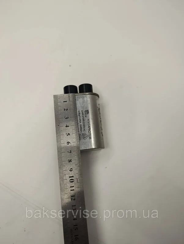 Конденсатор високовольтний мікрохвильової CH85-21095  0.95 mf 2100v Б/У (2 фішки, 4 мм), изображение 5