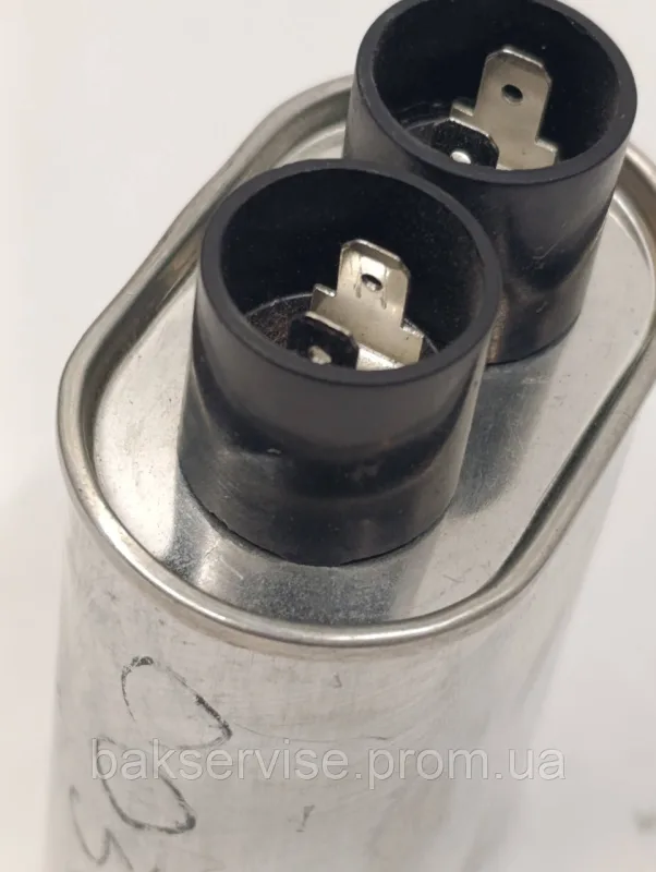 Конденсатор високовольтний мікрохвильової CH85-21100 1 mf 2100v Б/У (2 фішки, 4 мм), изображение 3
