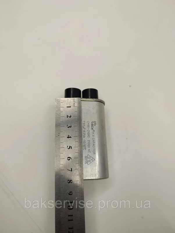 Конденсатор високовольтний мікрохвильової CH85-21092  0.92 mf 2100v Б/У (3 фішки, 6 мм), изображение 4