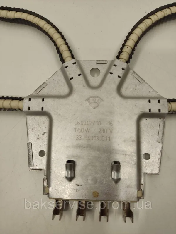 Нагрівальний елемент нижній для духової шафи BOSCH 33.94313.011 1750W 230V, изображение 2