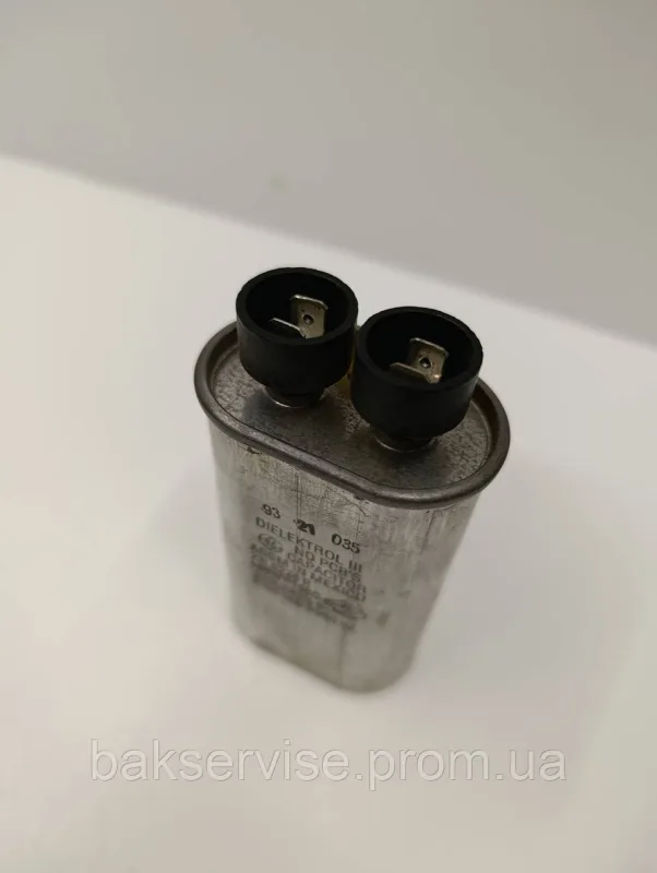Конденсатор високовольтний мікрохвильової 23L6278R 920 UF 2100 V Б/У (2 фішки, 6 мм), изображение 2