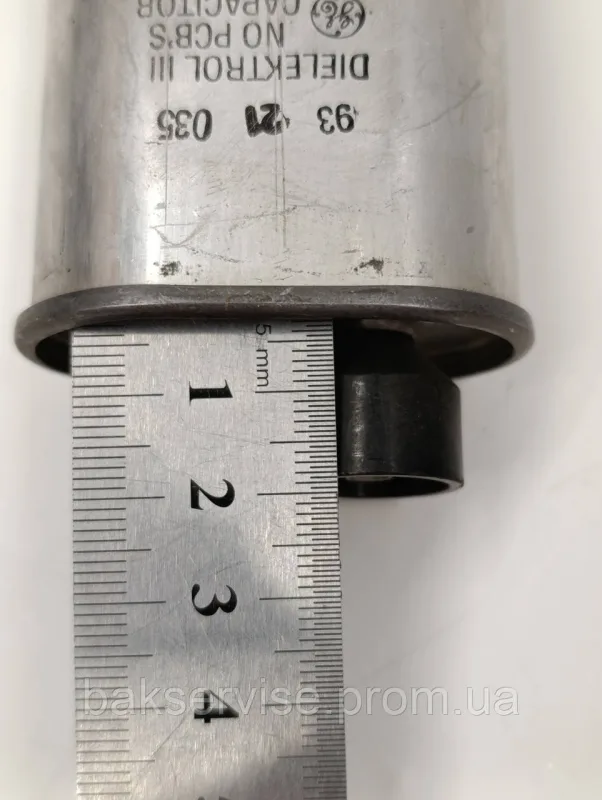 Конденсатор високовольтний мікрохвильової 23L6278R 920 UF 2100 V Б/У (2 фішки, 6 мм), изображение 4