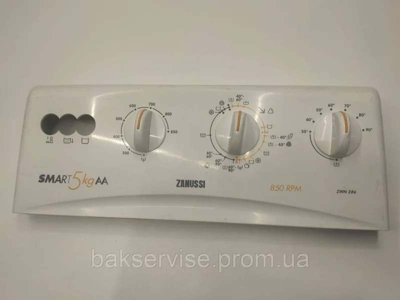 Передня панель управління до пральної машини  Zanussi ZWN 286  Б/У, изображение 1