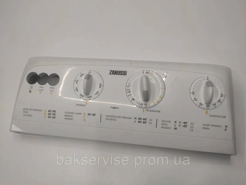 Передня панель управління до пральної машини  Zanussi T 803 V Б/У, изображение 1