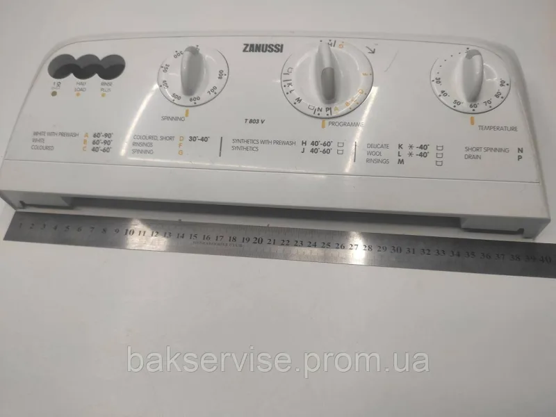 Передня панель управління до пральної машини  Zanussi T 803 V Б/У, изображение 2
