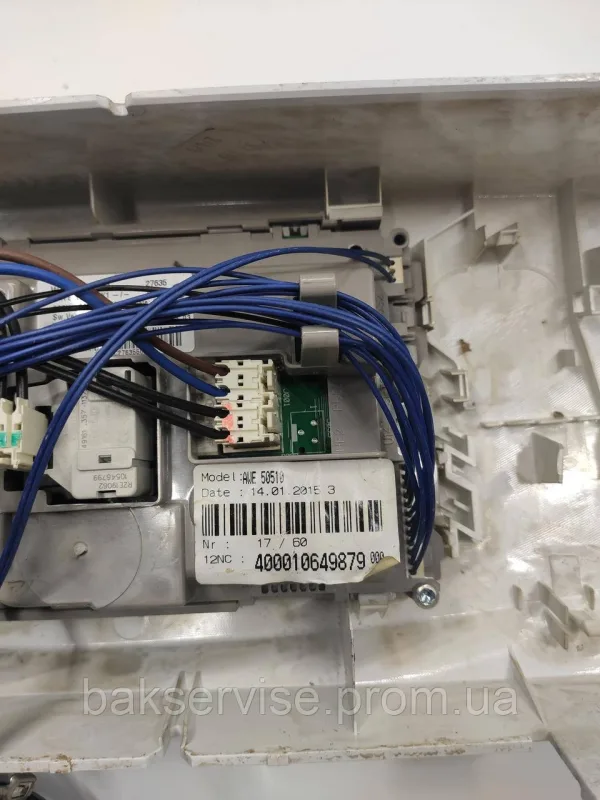 Плата управління з проводкою до пральної машини Whirlpool AWE 50510 Б/У, изображение 7