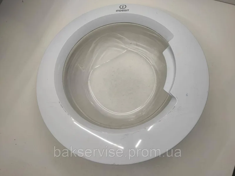 Дверки(люк) до пральної машини Indesit без завіси C00309565  Б/У(49 см), зображення 1