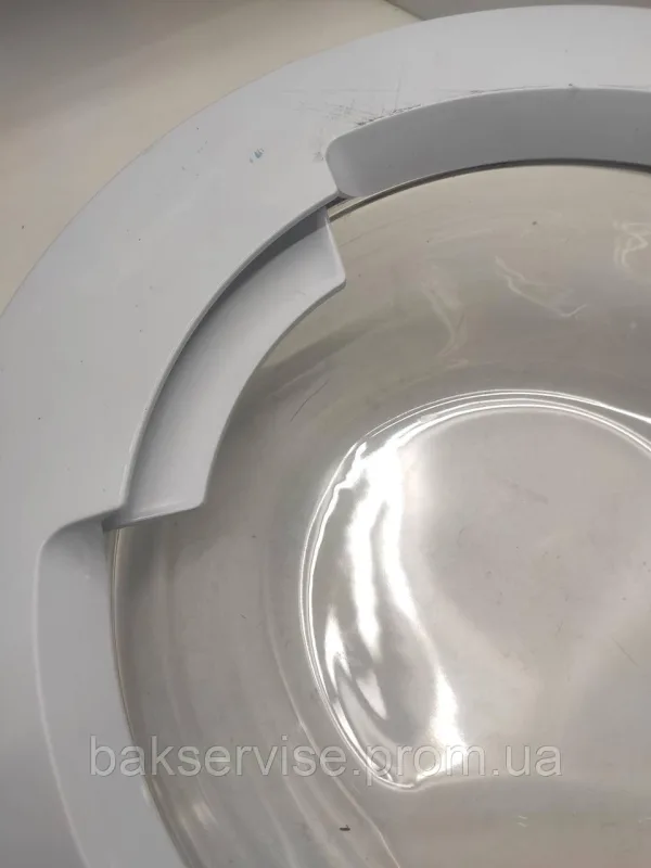 Дверки(люк) до пральної машини Indesit без завіси C00309565  Б/У(49 см), зображення 2