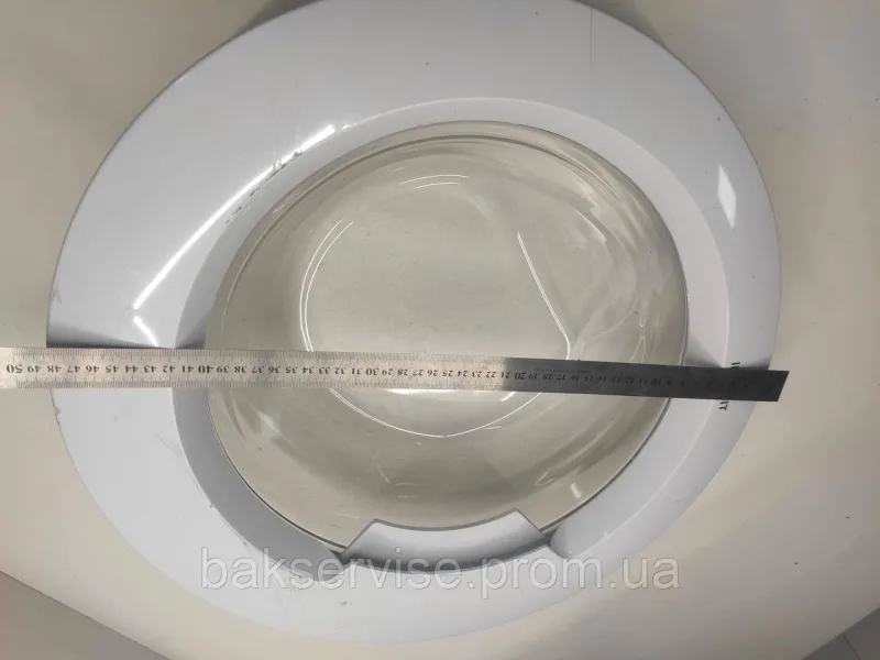 Дверки(люк) до пральної машини Indesit без завіси C00309565  Б/У(49 см), зображення 4