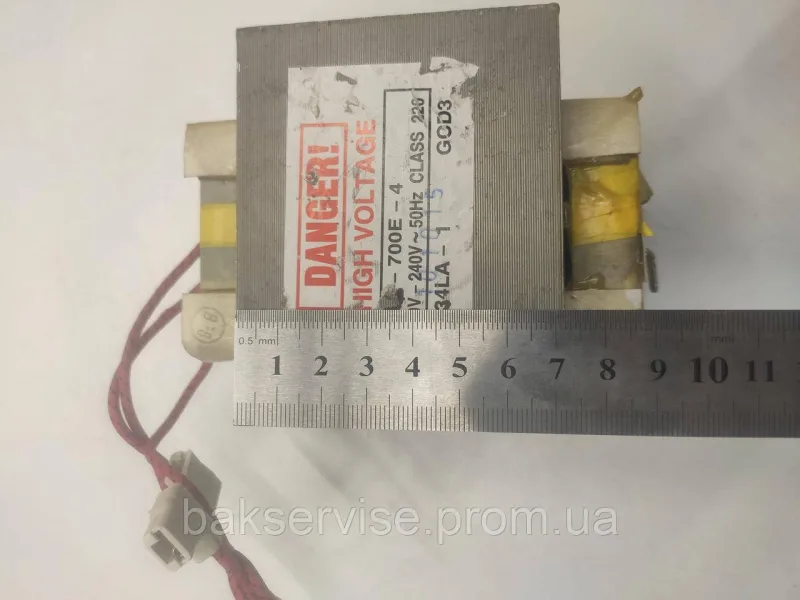 Трансформатор для мікрохвильової печі Danger 75234LA-1 Original Б/У, зображення 8