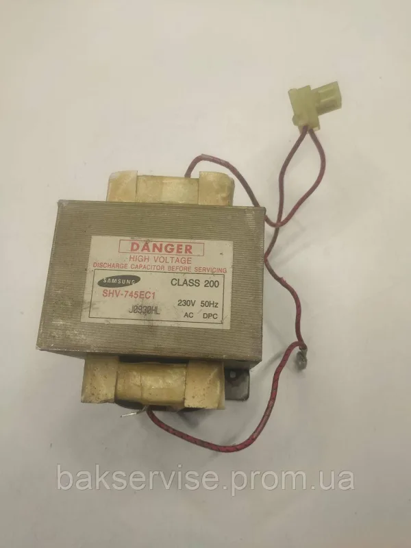Трансформатор для мікрохвильової печі Samsung Danger SHV-745EC1 Original Б/У, зображення 1