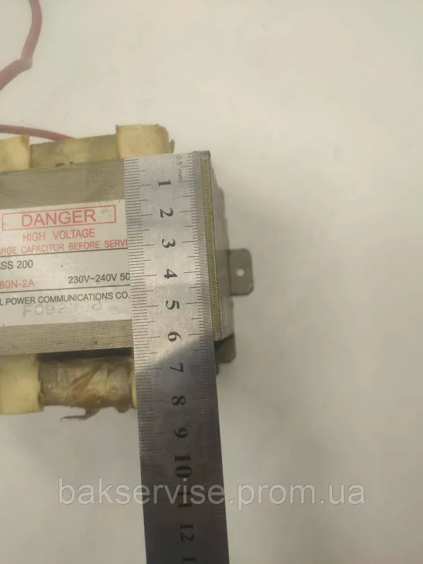 Трансформатор для мікрохвильової печі Danger Y1980N-2A Original Б/У, зображення 3