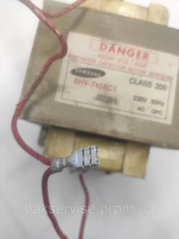 Трансформатор для мікрохвильової печі Samsung Danger SHV-745EC1 Original Б/У, зображення 7