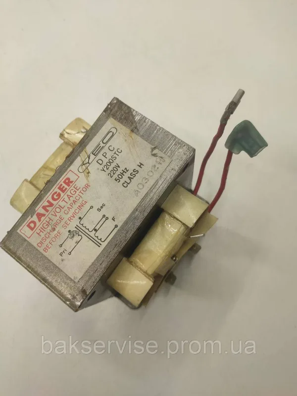Трансформатор для мікрохвильової печі Danger Y200STC Original Б/У, зображення 1